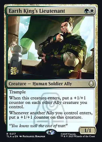 Earth King's Lieutenant - tla Spoiler
