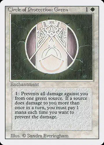 Circle of Protection: Green - 3ed Spoiler