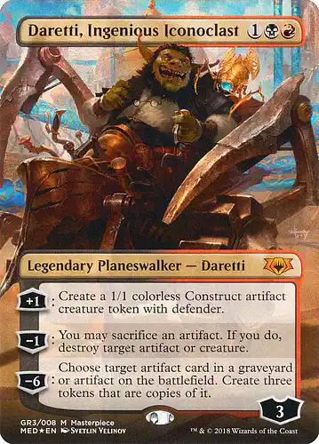 Daretti, Ingenious Iconoclast - med Spoiler