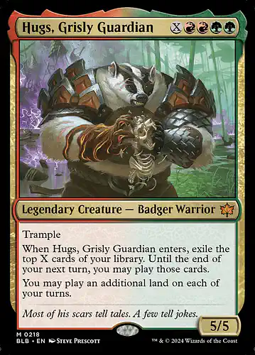 Hugs, Grisly Guardian - blb Spoiler