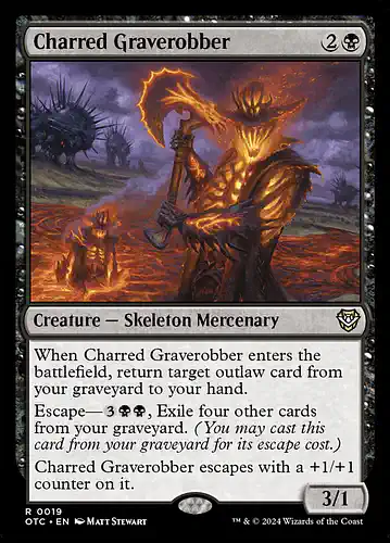 Charred Graverobber - otc Spoiler