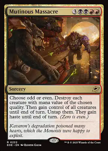 Mutinous Massacre - eoe Spoiler
