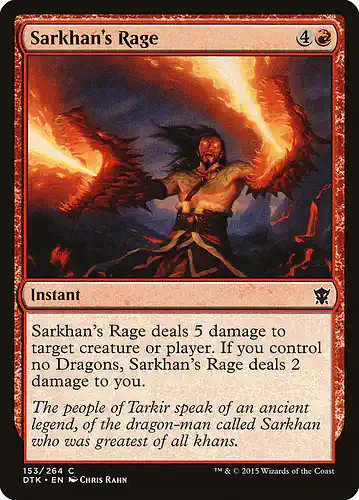 Sarkhan's Rage - dtk Spoiler