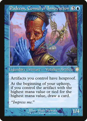 Padeem, Consul of Innovation - brc Spoiler