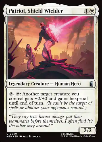 Patriot, Shield Wielder - msh Spoiler