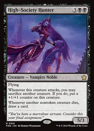 High-Society Hunter - fdn Spoiler