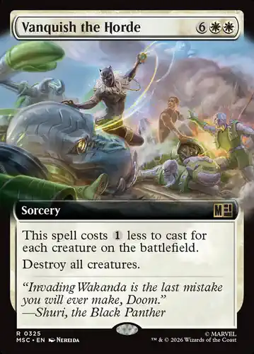 Vanquish the Horde - msc Spoiler