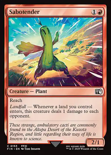 Sabotender - fin Spoiler