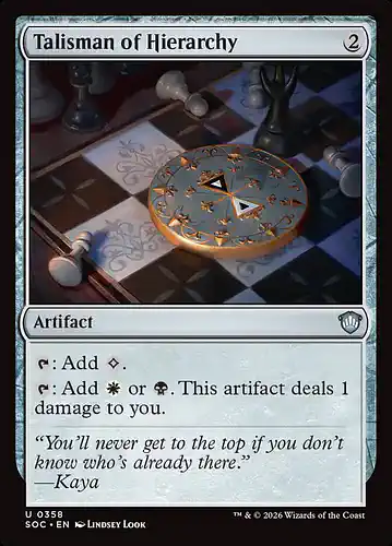 Talisman of Hierarchy - soc Spoiler