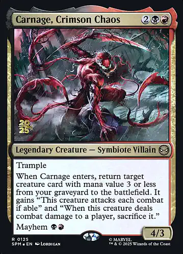 Carnage, Crimson Chaos - spm Spoiler