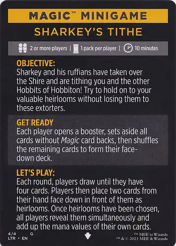 Sharkey's Tithe - ltr Spoiler