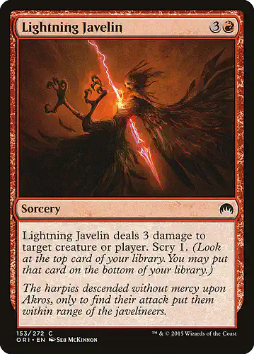 Lightning Javelin - ori Spoiler
