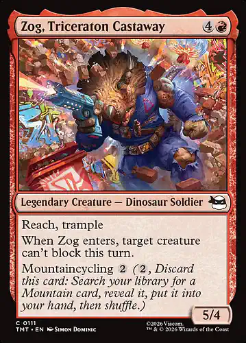 Zog, Triceraton Castaway - tmt Spoiler