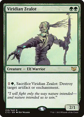 Viridian Zealot - c15 Spoiler