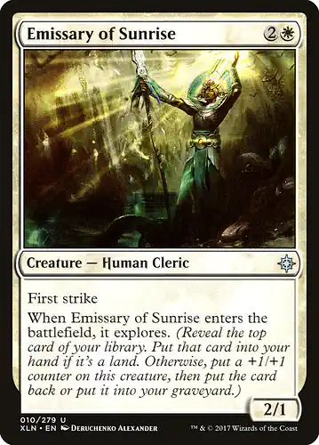 Emissary of Sunrise - xln Spoiler