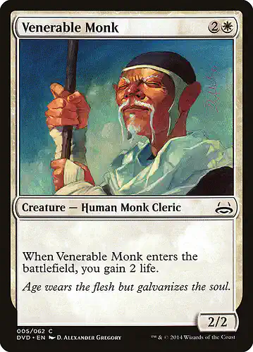 Venerable Monk - dvd Spoiler