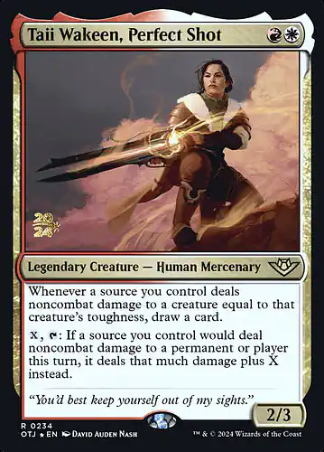 Taii Wakeen, Perfect Shot - otj Spoiler