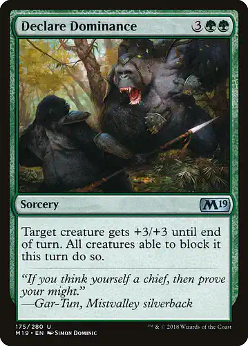 Declare Dominance - m19 Spoiler