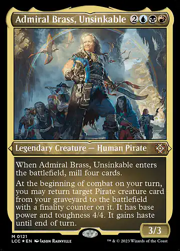 Admiral Brass, Unsinkable - lcc Spoiler