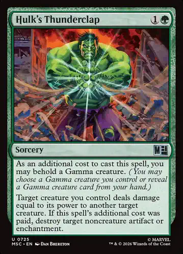 Hulk's Thunderclap - msc Spoiler