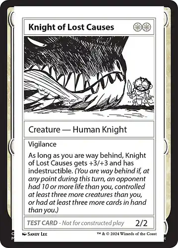 Knight of Lost Causes - mb2 Spoiler