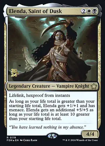 Elenda, Saint of Dusk - fdn Spoiler