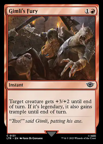 Gimli's Fury - ltr Spoiler