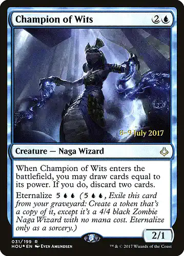 Champion of Wits - hou Spoiler