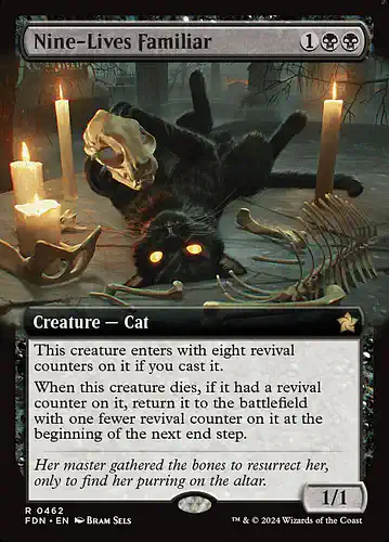 Nine-Lives Familiar - fdn Spoiler