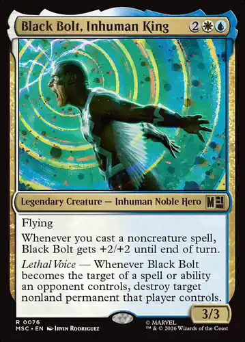 Black Bolt, Inhuman King - msc Spoiler