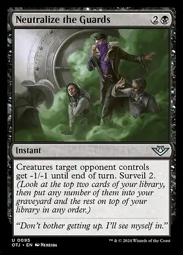 Neutralize the Guards - otj Spoiler