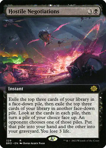 Hostile Negotiations - bro Spoiler