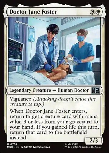 Doctor Jane Foster - msc Spoiler
