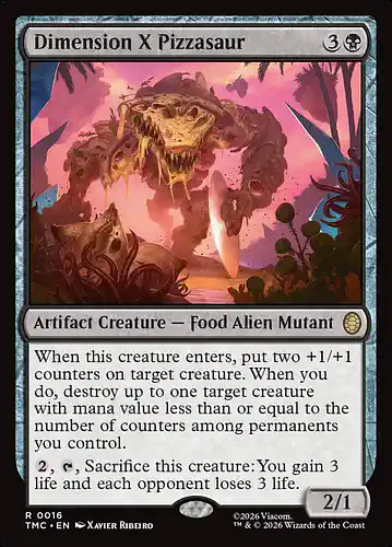 Dimension X Pizzasaur - tmc Spoiler