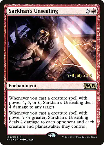 Sarkhan's Unsealing - m19 Spoiler