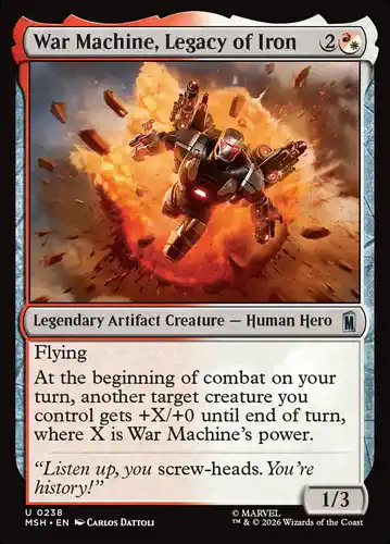 War Machine, Legacy of Iron - msh Spoiler