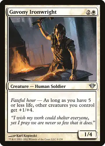 Gavony Ironwright - dka Spoiler