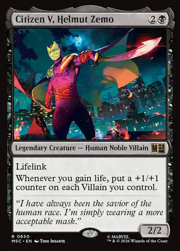 Citizen V, Helmut Zemo - msc Spoiler