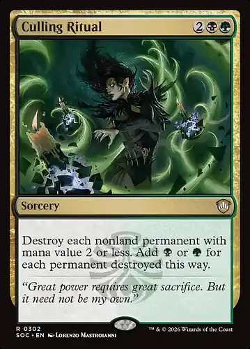 Culling Ritual - soc Spoiler
