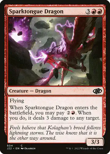 Sparktongue Dragon - j22 Spoiler