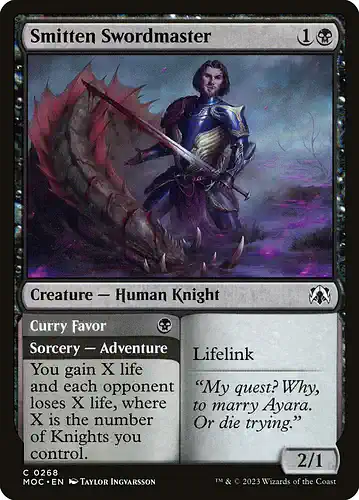 Smitten Swordmaster - moc Spoiler