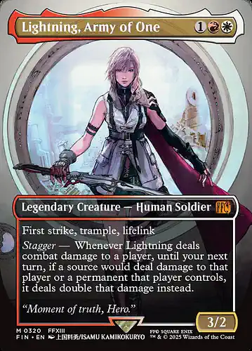 Lightning, Army of One - fin Spoiler