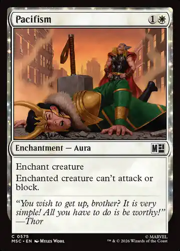 Pacifism - msc Spoiler