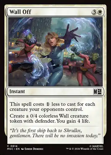 Wall Off - msc Spoiler