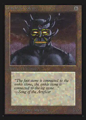 Obsianus Golem - cei Spoiler
