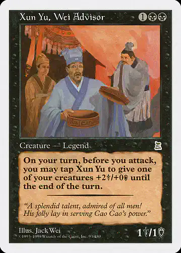 Xun Yu, Wei Advisor - ptk Spoiler