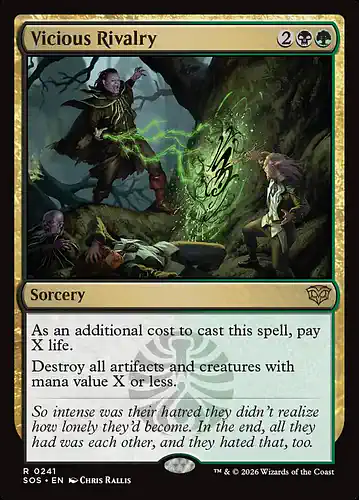 Vicious Rivalry - sos Spoiler