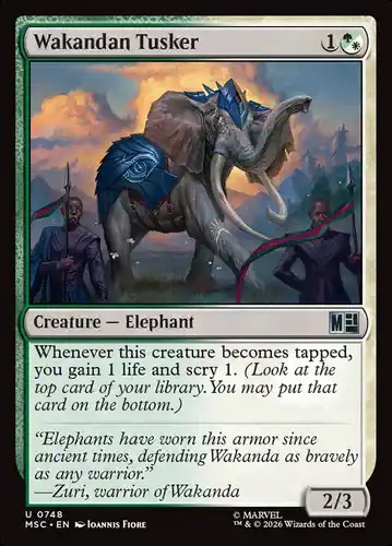 Wakandan Tusker - msc Spoiler