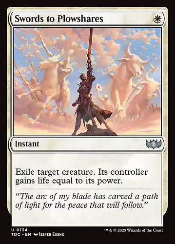 Swords to Plowshares - tdc Spoiler
