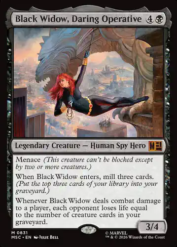 Black Widow, Daring Operative - msc Spoiler